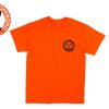 RBO Orange Short Sleeve T-shirt w/Round Logo Front