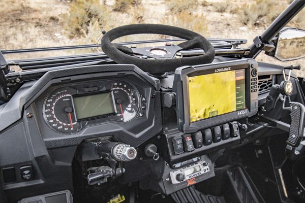 Wireless Removable Steering Wheel and Touch Screen Nav System for Polaris RZR Turbo S Custom UTV SEMA Build