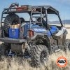 Polaris General spare tire mount in a field