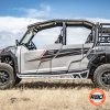 A utv parked in a dirt field