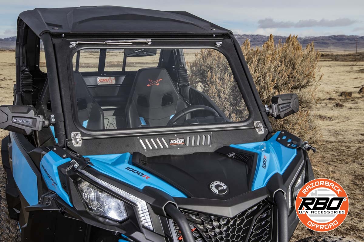 Folding Glass Windshield for Can Am Maverick Trail & Sport SxS RBO™