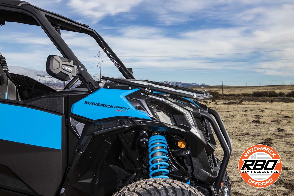 Folding Glass Windshield for Can Am Maverick Trail & Sport SxS RBO™