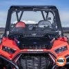 Front of an ATV with windshield up
