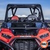 Front of an ATV with windshield down