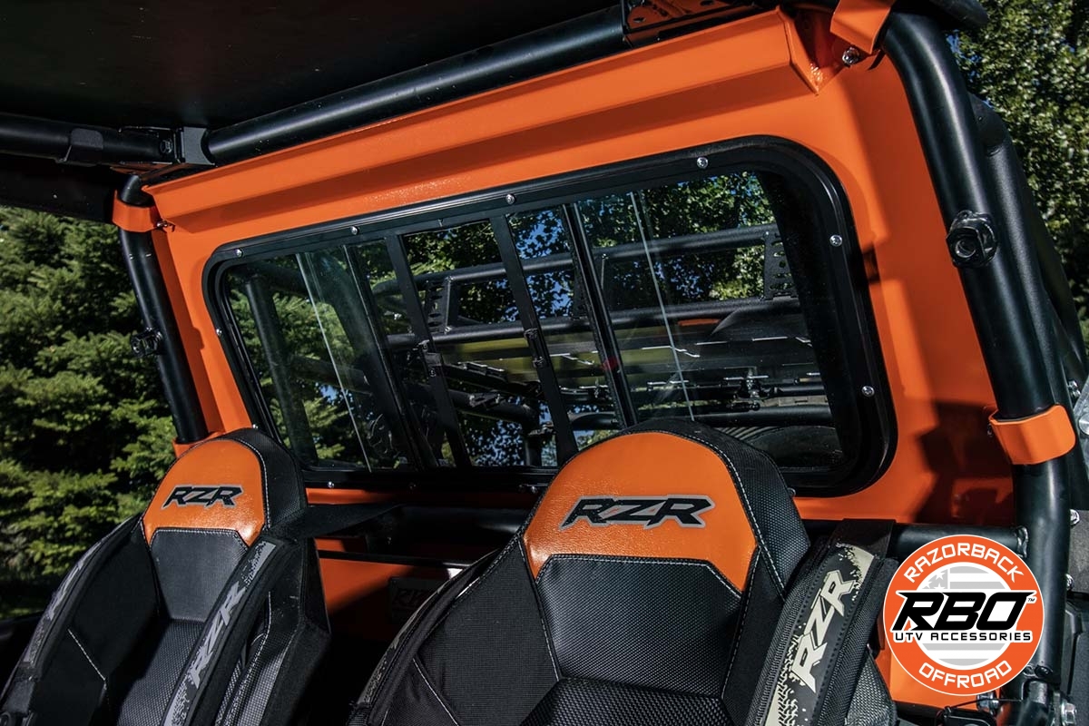 2014 Current Polaris RZR® 1000 Rear Sliding Windshield RazorBack