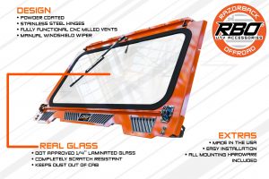 4000 Polaris RZR 900-1000 Glass Windshield Diagram