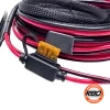 Kingpin LED light bar power supply kit with fused wiring for 12V installation.