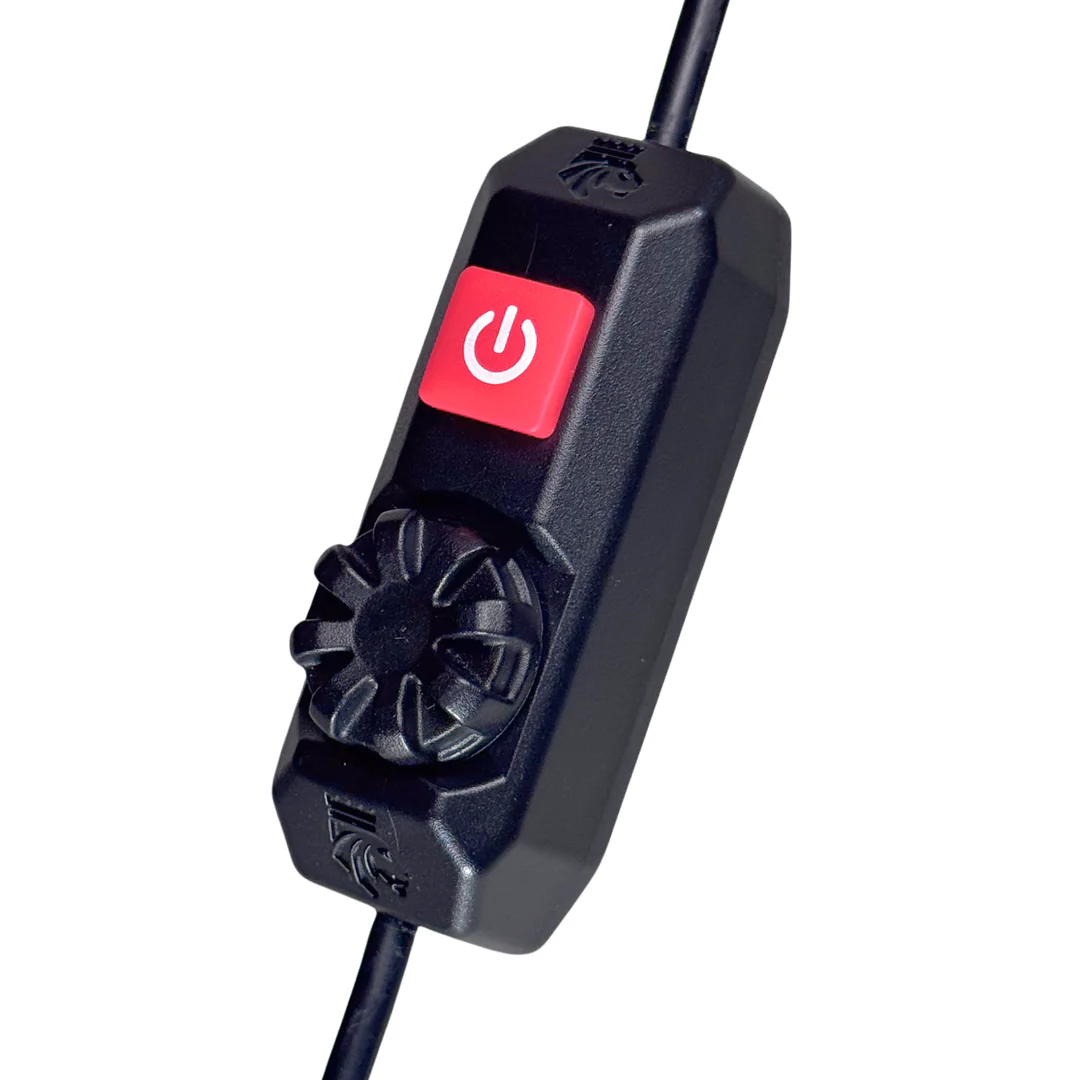kingpin-rotary-dimmer-switch-led-light-bar Kingpin rotary dimmer switch for adjustable LED light bar brightness.